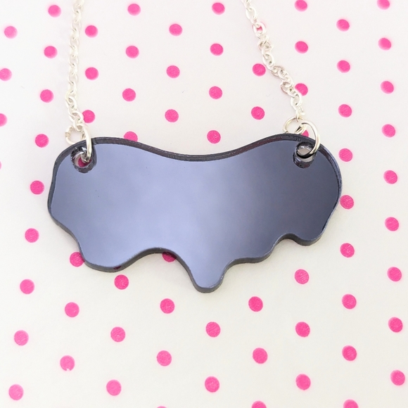 Mirror Drip Necklace + Matching Studs | Hypoallergenic - Picture 14 of 17